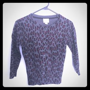 Leopard print cardigan